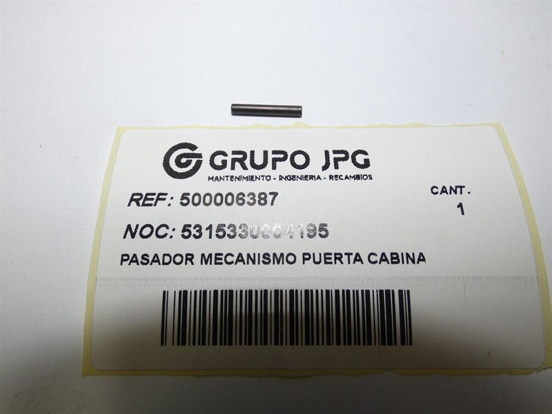 PASADOR MECANISMO PUERTA CABINA