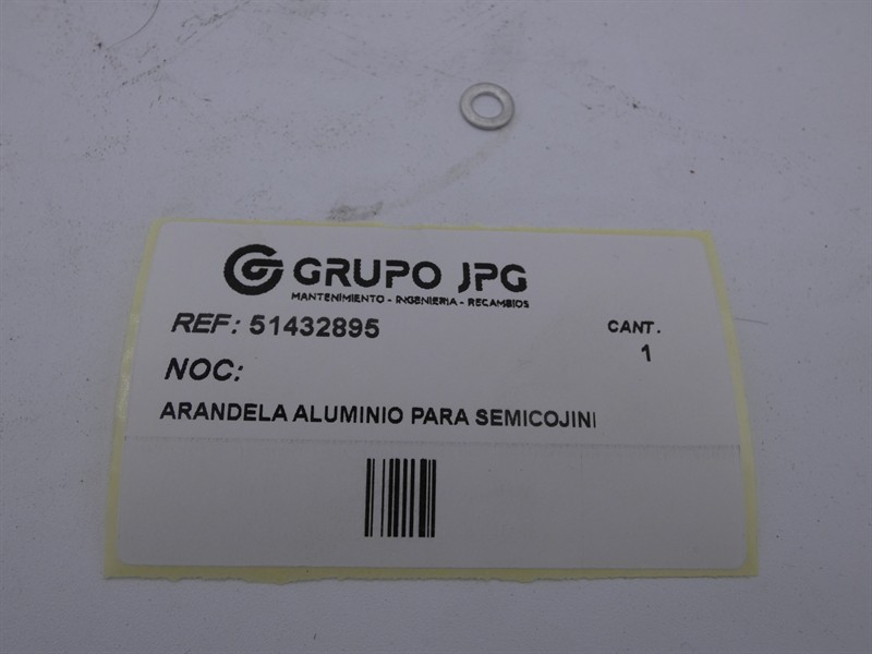 Imagen alternativa 1 del producto: ARANDELA ALUMINIO PARA SEMICOJINETE